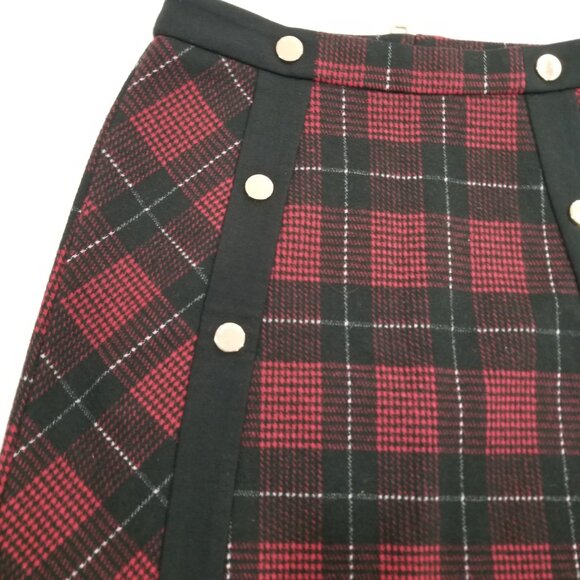 River Island Red and Black A-Line Mini Skirt little girl size 7 (C5) - Picture 7 of 10